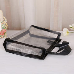 5pcs Transparent Mesh Bags Celebrity Tote Bag Gift Bag Holiday Accessory