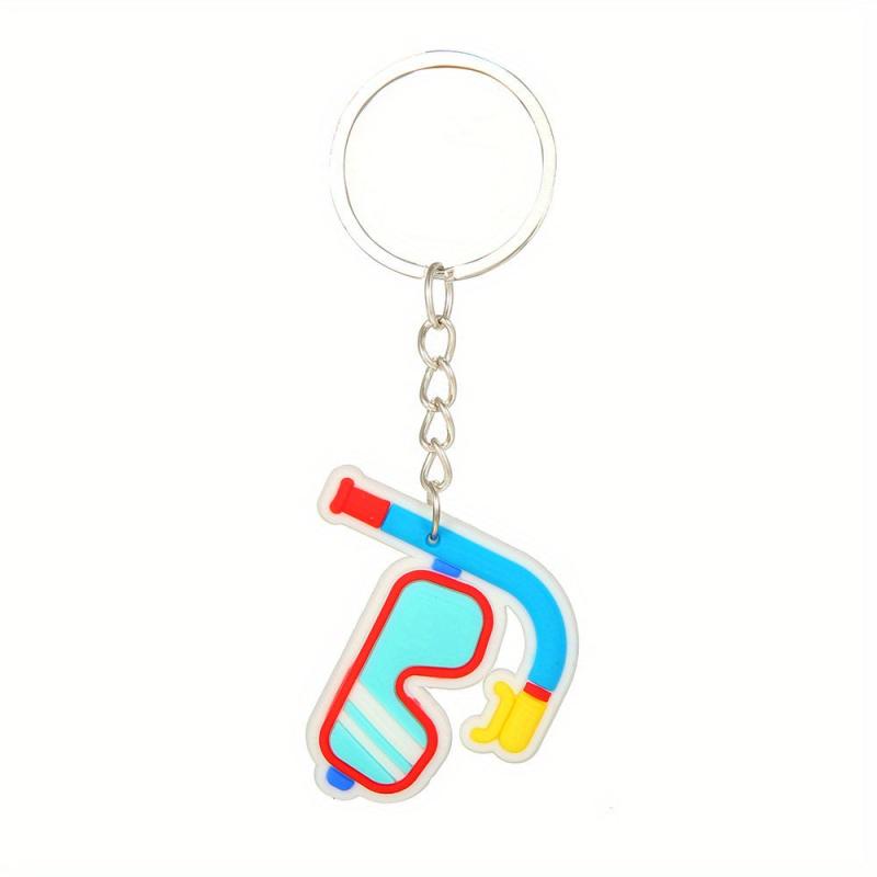 Hawaii PVC Key Chain Seaside Beach Car Gift Pendant Keyring