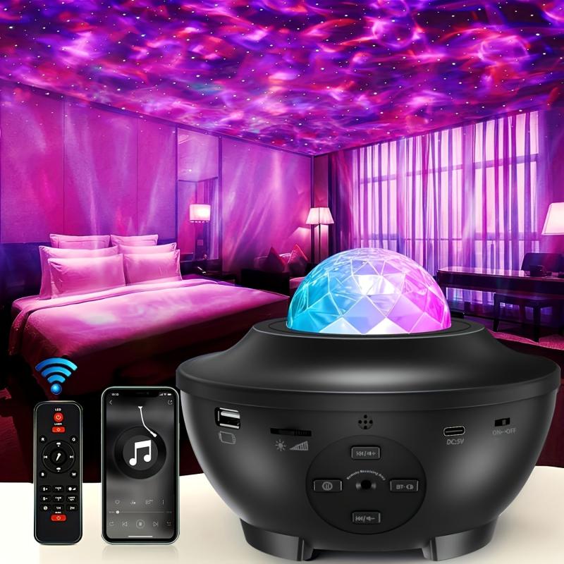 Starry Projector Light with Music Speaker & Remote Control