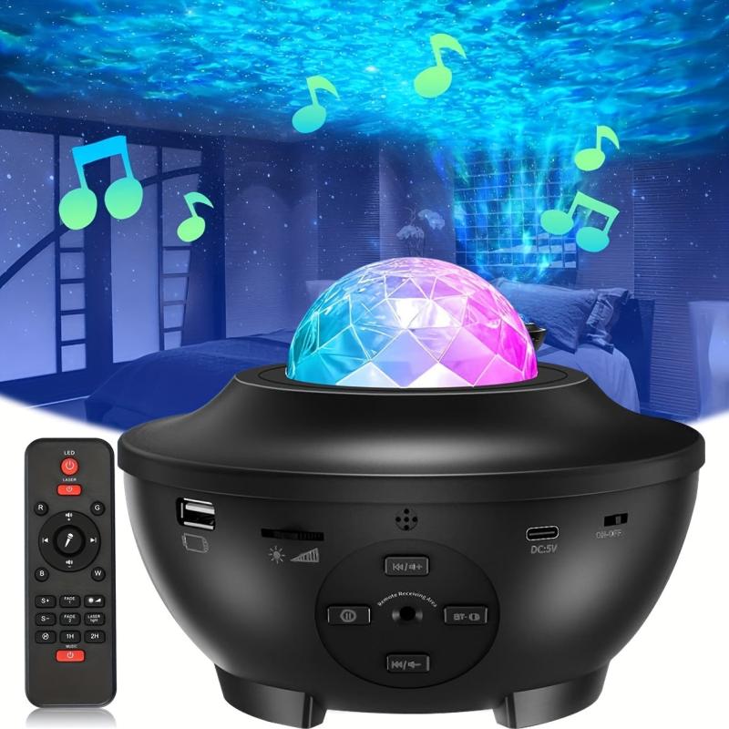 Starry Projector Light with Music Speaker & Remote Control