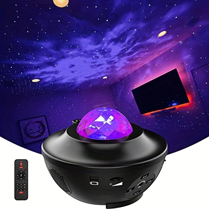 Starry Projector Light with Music Speaker & Remote Control