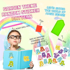 17pc DIY Diamond Painting Stickers Animals Bear Art Craft Teen Accessory