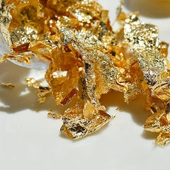 Golden Foil Cake Decoration - Eye-Catching Baking and Food Decor