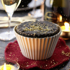 Golden Foil Cake Decoration - Eye-Catching Baking and Food Decor