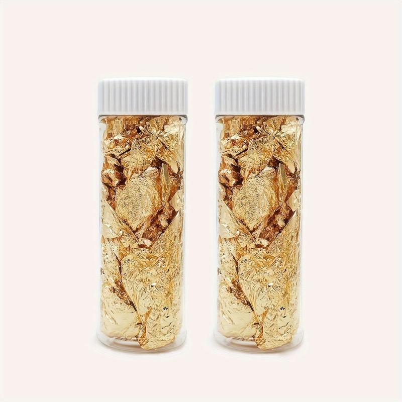 Golden Foil Cake Decoration - Eye-Catching Baking and Food Decor