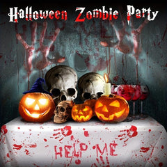 Halloween Tablecloth Scary Themed Party Supplies Disposable Vinyl Table Cloth
