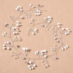 Bridal Pearl Headdress with Soft Chain - Wedding & Bridesmaids