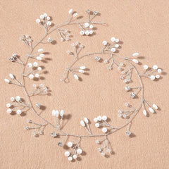 Bridal Pearl Headdress with Soft Chain - Wedding & Bridesmaids