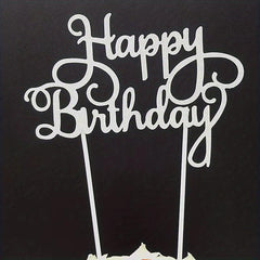 Happy Birthday Cake Sparkling Decoration Sign