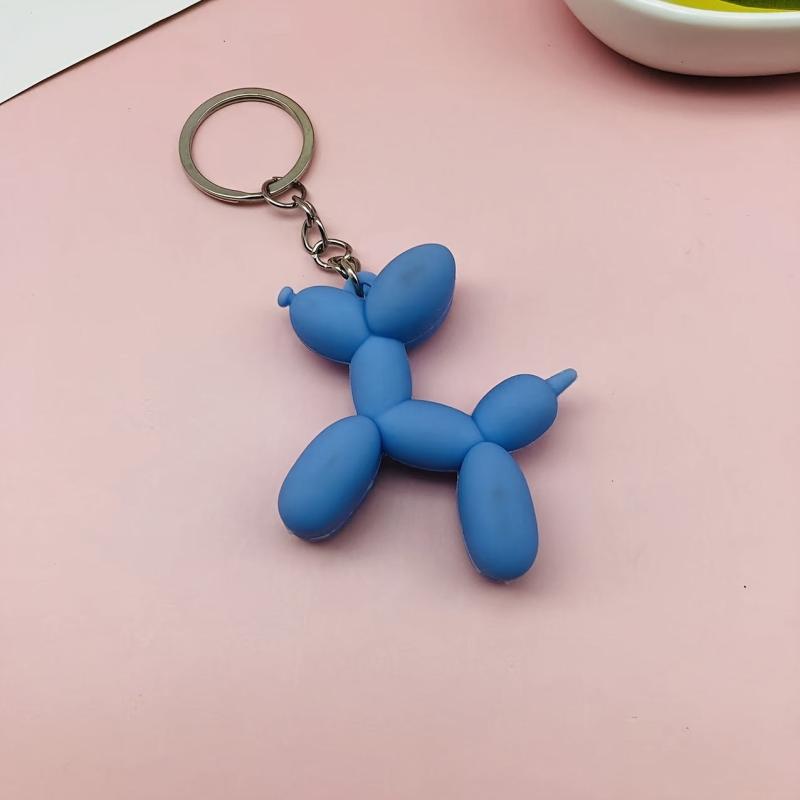 Cartoon Balloon Dog Keychain Pendant Bag Ornament Car Key Chain