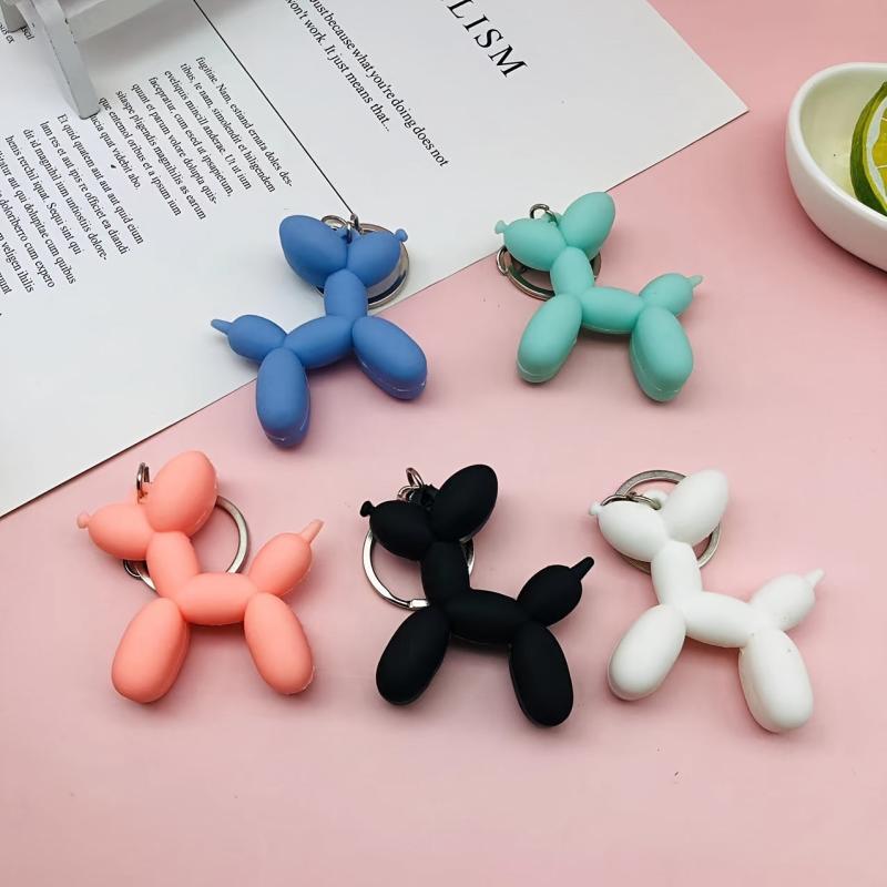 Cartoon Balloon Dog Keychain Pendant Bag Ornament Car Key Chain