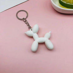 Cartoon Balloon Dog Keychain Pendant Bag Ornament Car Key Chain