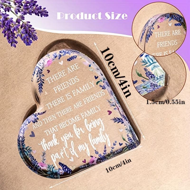 Acrylic Friendship Gift Lavender Party Decoration Girlfriend Birthday