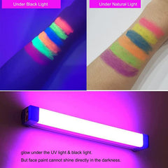 6pcs Set Glow In The Dark Face & Body Paint UV Neon Glow Fluorescent