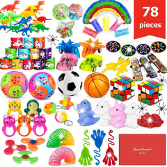 78pcs Party Favors For Kids 6-12 Birthday Toys Carnival Prizes
