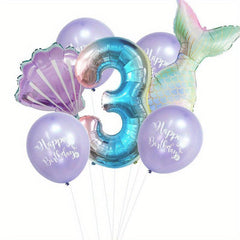 Mermaid Balloon Package 1st Birthday Party Decor Supplies