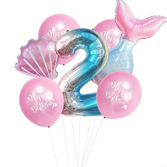 Mermaid Balloon Package 1st Birthday Party Decor Supplies