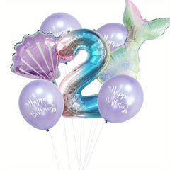 Mermaid Balloon Package 1st Birthday Party Decor Supplies