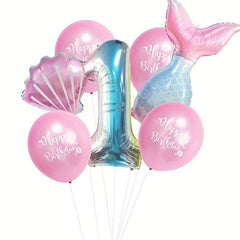 Mermaid Balloon Package 1st Birthday Party Decor Supplies