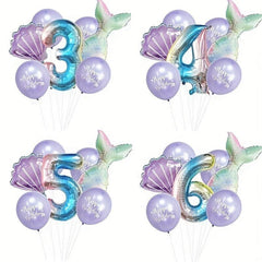 Mermaid Balloon Package 1st Birthday Party Decor Supplies