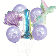Mermaid Balloon Package 1st Birthday Party Decor Supplies