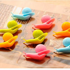 6pcs Snail Wine Glass Labels Tea Cups Bags