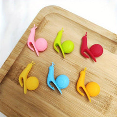 6pcs Snail Wine Glass Labels Tea Cups Bags