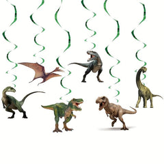 Dinosaur Theme Party Set with Tableware, Balloons, Tablecloth, Banner