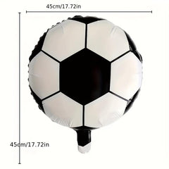 Football Themed Aluminum Balloon for Sports Events and Parties 18 Inches