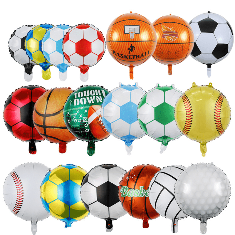 Football Themed Aluminum Balloon for Sports Events and Parties 18 Inches