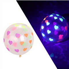 10pcs Fluorescent Love Latex Balloons for Wedding Party