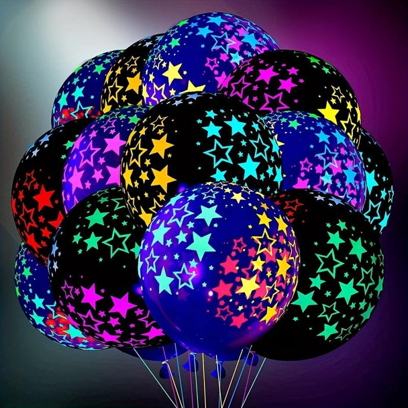 10pcs Fluorescent Love Latex Balloons for Wedding Party