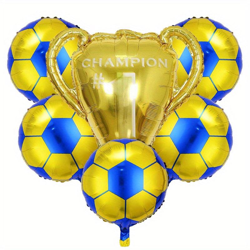 6pcs Football Trophy Balloon Football Party Birthday Party Balloon