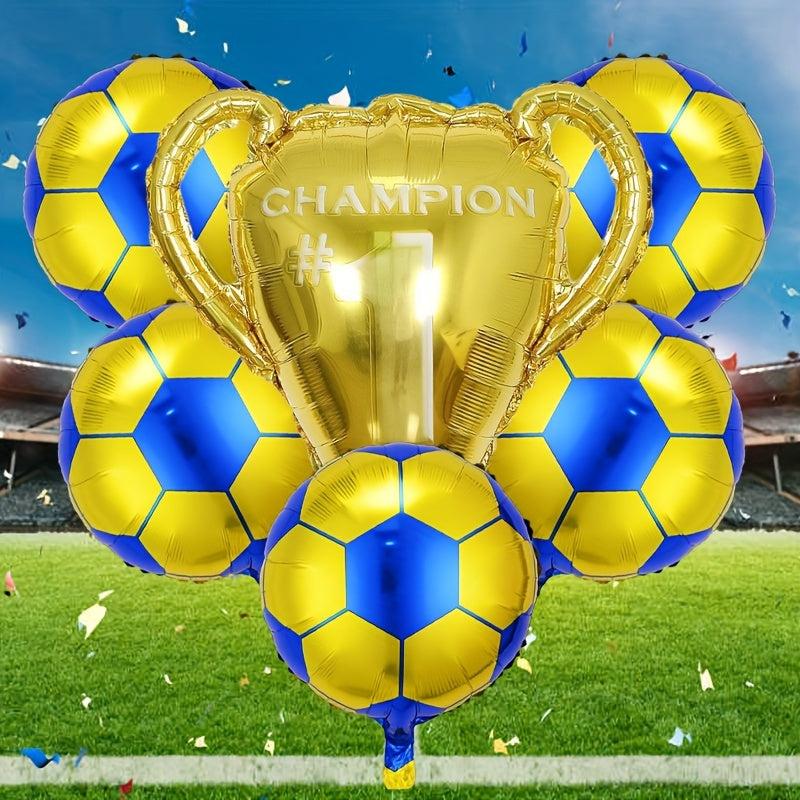6pcs Football Trophy Balloon Football Party Birthday Party Balloon
