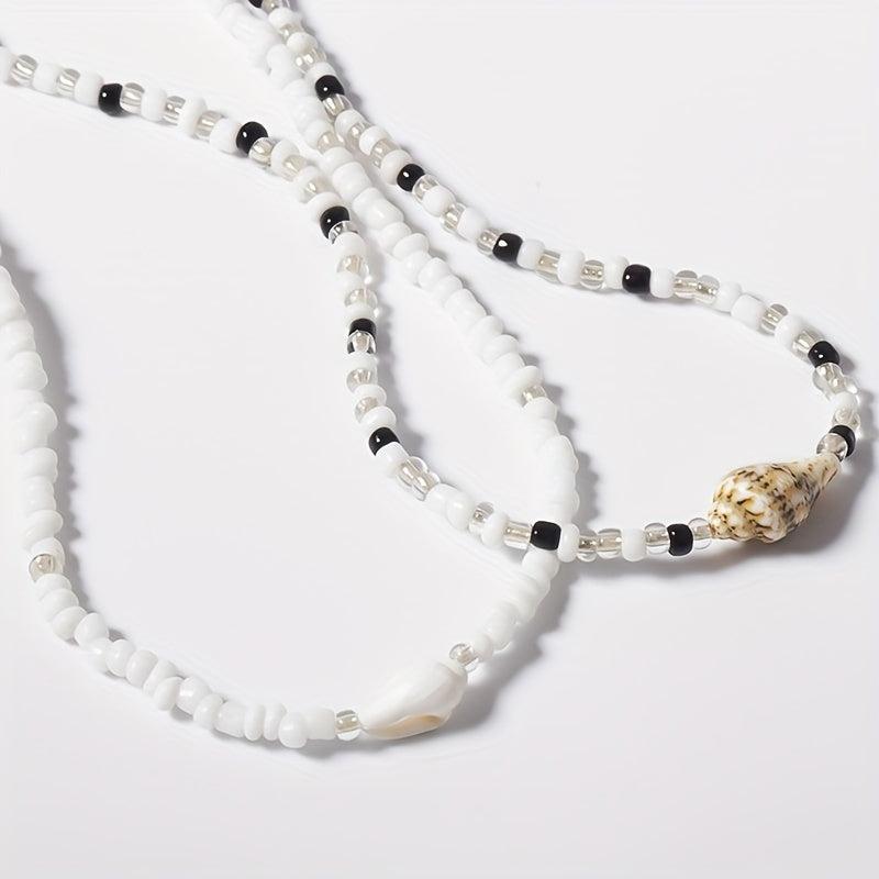 Colorful Seashell Surfer Necklaces Beach Boh