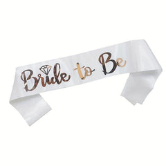 Bachelorette Party Sash Bridal Sash Rose Glitter Bridesmaid Ceremony