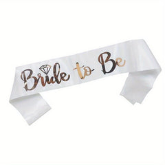 Bachelorette Party Sash Bridal Sash Rose Glitter Bridesmaid Ceremony
