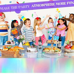 Iridescent Plastic Tablecloths 137 X 274 Laser Table Covers