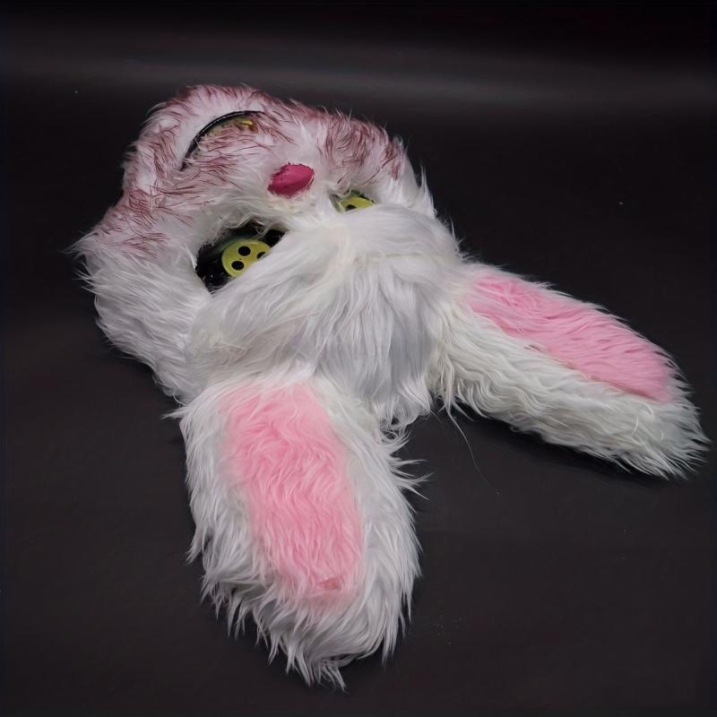 Bloody Rabbit Plush Halloween Mask for Costume Party