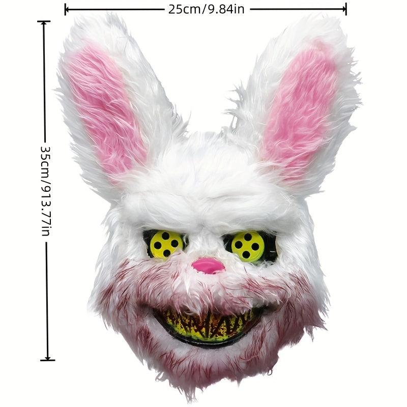 Bloody Rabbit Plush Halloween Mask for Costume Party