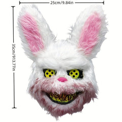 Bloody Rabbit Plush Halloween Mask for Costume Party