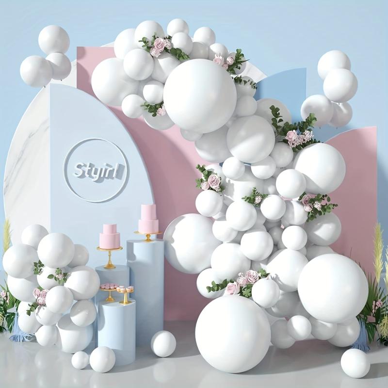 50pcs 12 Party Latex Balloons for Women&Girl Birthday Graduation Baby Shower Wed