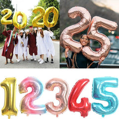 1pc Number Aluminum Film Balloon 81 Party Decoration Balloon