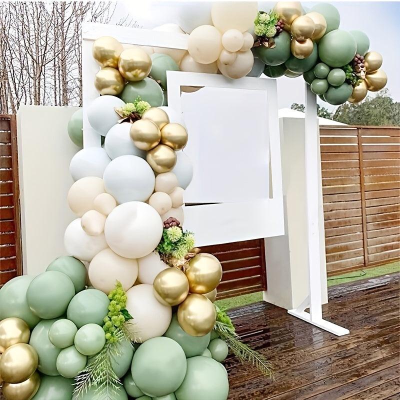 Green Balloons Garland Arch Kit Golden Latex Balloons Party Decoration