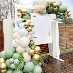 Green Balloons Garland Arch Kit Golden Latex Balloons Party Decoration