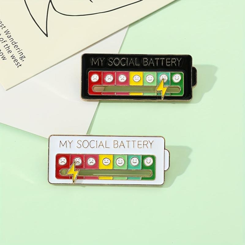 7-Day Mood Tracker Brooch - Perfect Gift for Introverts
