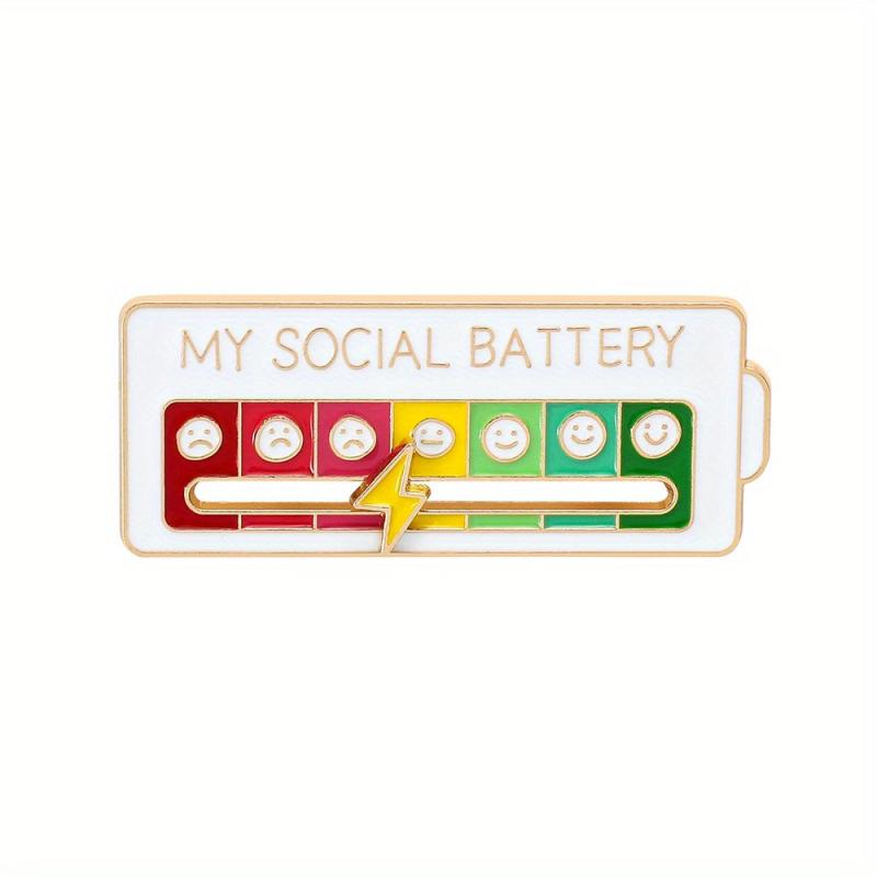 7-Day Mood Tracker Brooch - Perfect Gift for Introverts