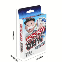 Monopoly Card Game Family Party Travel Out Portable Version