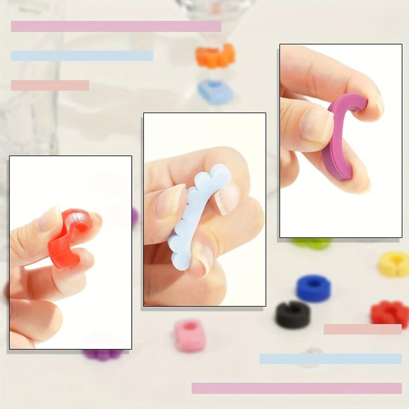 36pcs Silicone Drink Markers Wine Glass Charms for Bar Party Cocktails Martinis