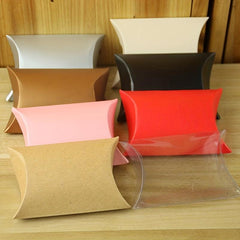 50pcs Pillow Box Candy Chocolate Packaging Birthday Wedding Party Favors